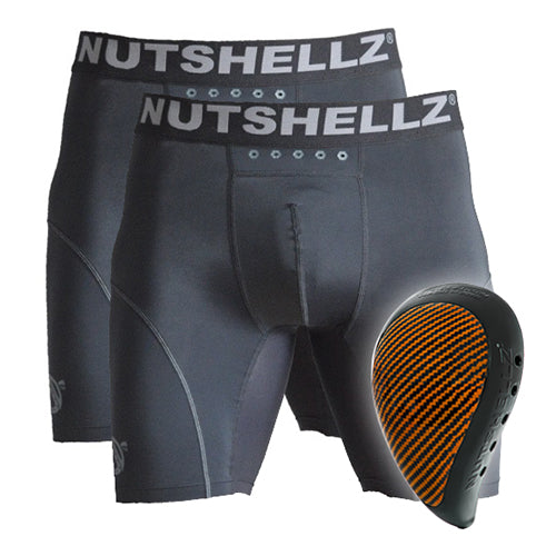 Nutshellz® Armor/Orange/ 2 Jock Short Combo/Adult/Level 1