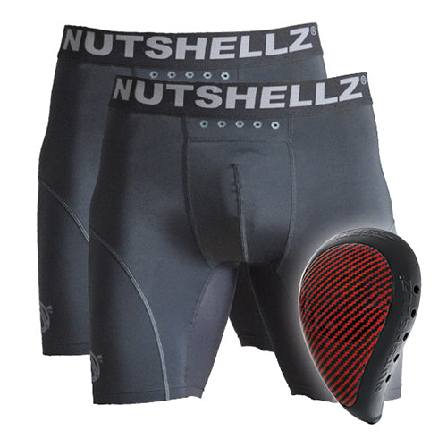 Nutshellz® Armor/Red/ 2 Jock Short Combo/Adult/Level 1