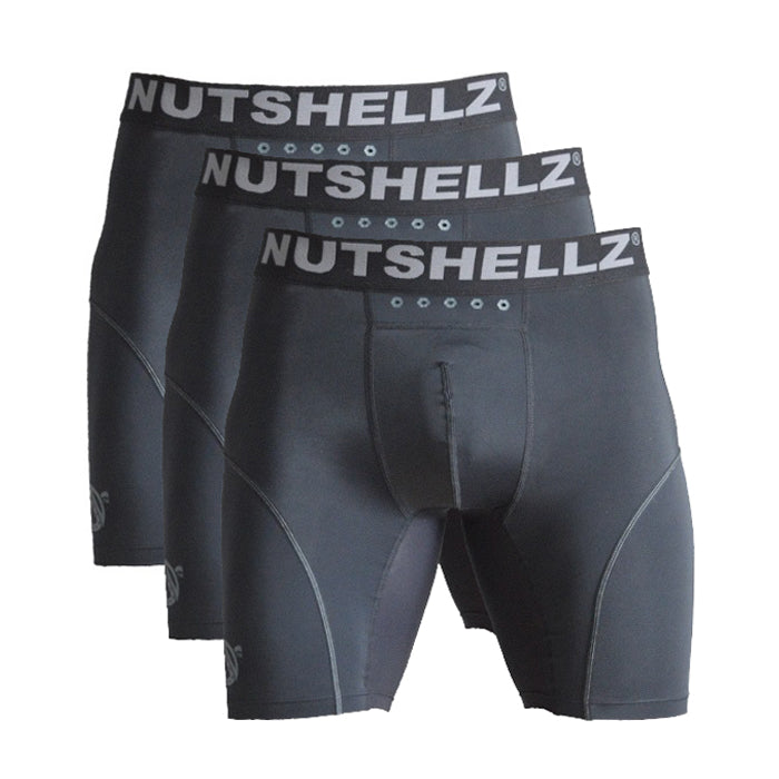 Nutshellz® 3-Pack/ Jock Short Combo/Black/Adult/Teen/Youth/Male