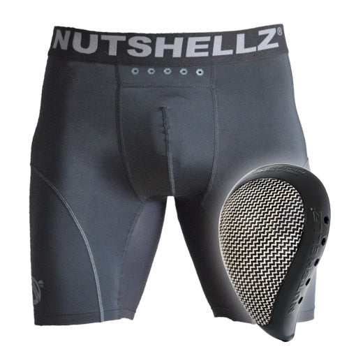 Nutshellz® Armor/Black & White /Jock-Short Combo/Adult/Level 1